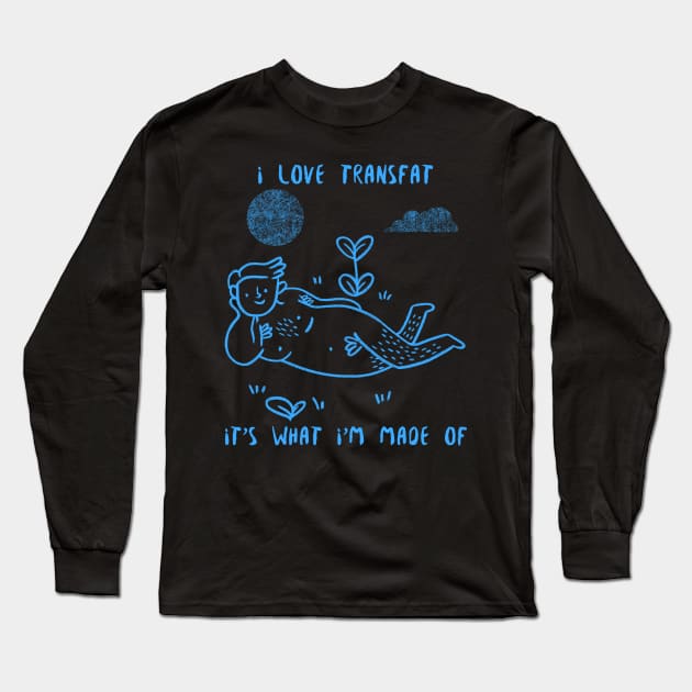 TransFat Pride Long Sleeve T-Shirt by WovenKindness